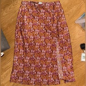 Blue Rain x Francesca’s Vibrant Floral Maxi Skirt